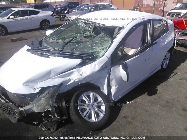 JHMZE2H76AS021493 - 2010 HONDA INSIGHT EX WHITE photo 6