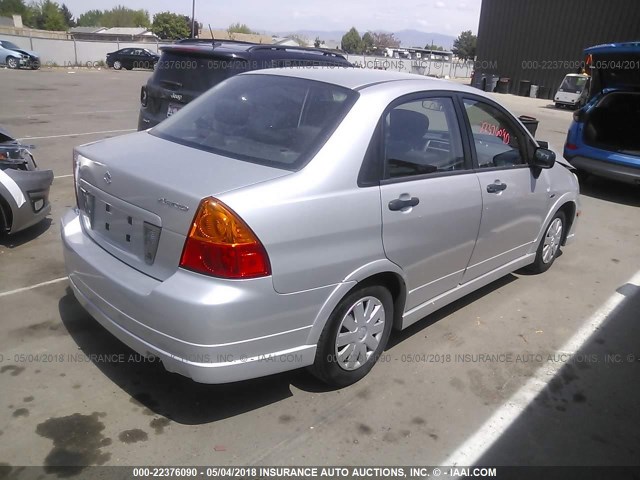 JS2RA62S475350336 - 2007 SUZUKI AERIO SILVER photo 4