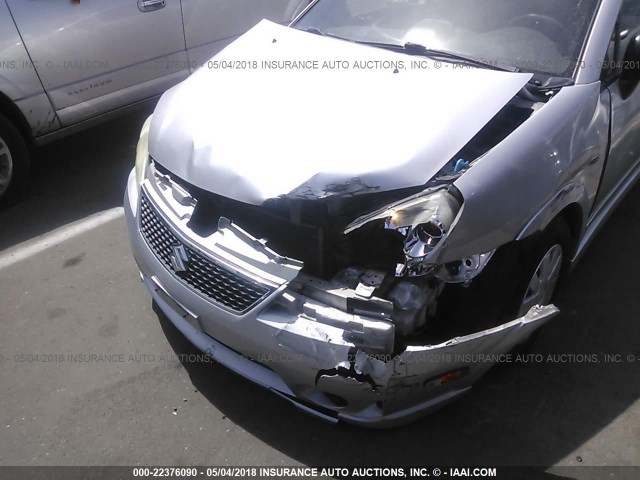 JS2RA62S475350336 - 2007 SUZUKI AERIO SILVER photo 6