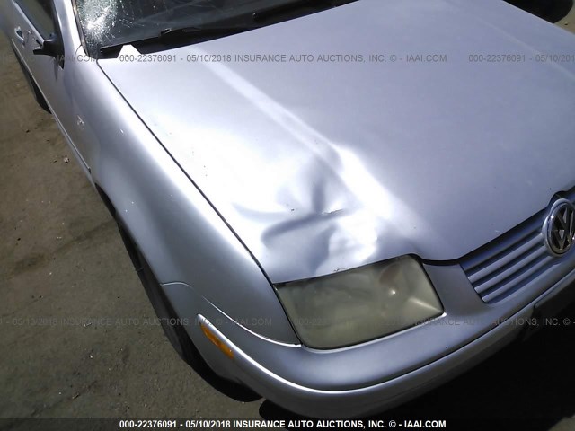 3VWRK69M53M037571 - 2003 VOLKSWAGEN JETTA GL SILVER photo 6