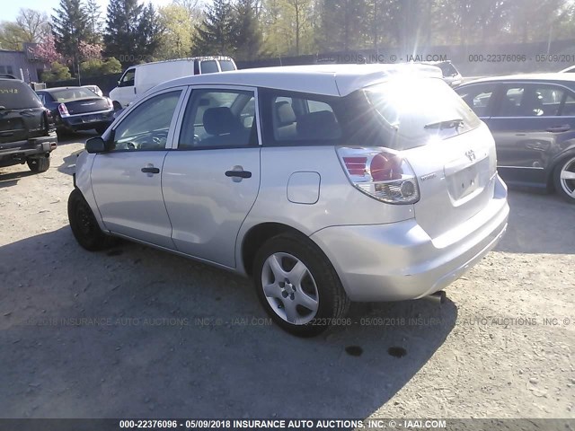 2T1KR32E88C720365 - 2008 TOYOTA COROLLA MATRIX XR SILVER photo 3