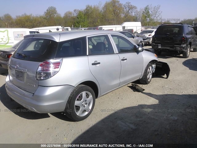 2T1KR32E88C720365 - 2008 TOYOTA COROLLA MATRIX XR SILVER photo 4