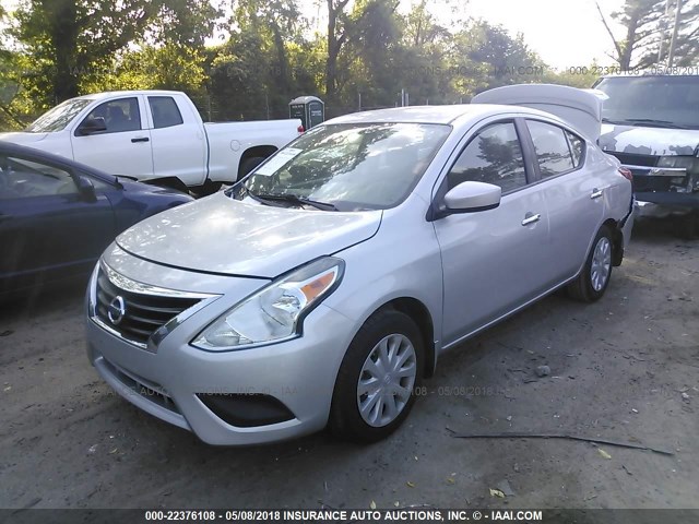 3N1CN7AP3FL802298 - 2015 NISSAN VERSA S/S PLUS/SV/SL SILVER photo 2