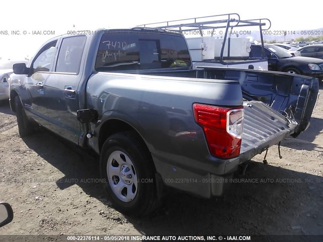 1N6AA1EK0HN519868 - 2017 NISSAN TITAN S GRAY photo 3