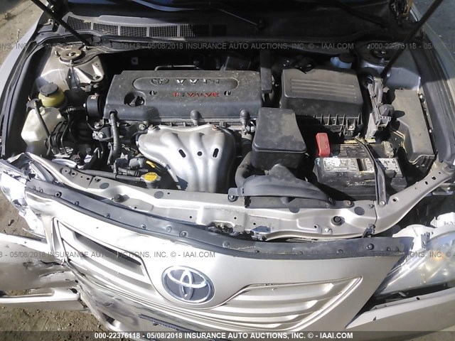 4T1BE46K59U385227 - 2009 TOYOTA CAMRY SE/LE/XLE 金色 照片 10