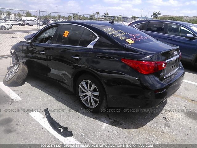 JN1BV7AR8FM395582 - 2015 INFINITI Q50 PREMIUM/SPORT BLACK photo 3