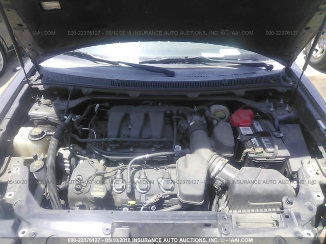 2FMGK5C83DBD03491 - 2013 FORD FLEX SEL رمادي صورة 10