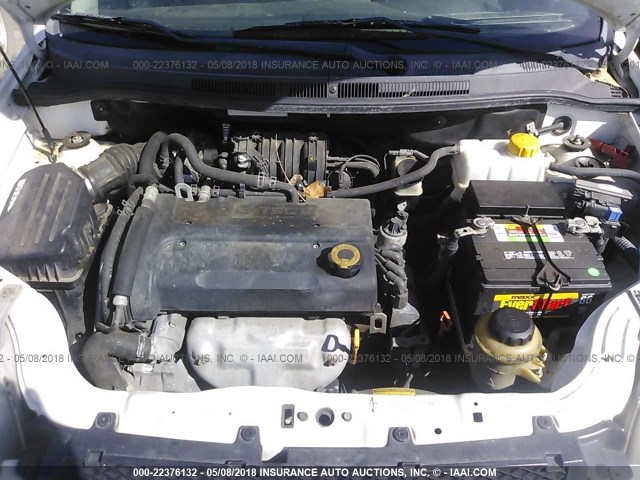 KL1TD56698B271849 - 2008 CHEVROLET AVEO LS WHITE photo 10