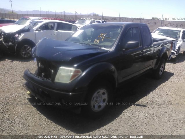 1N6BD06T46C404356 - 2006 NISSAN FRONTIER KING CAB XE BLACK photo 2