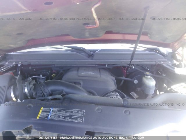 1GNFK13077J152584 - 2007 CHEVROLET TAHOE K1500 RED photo 10