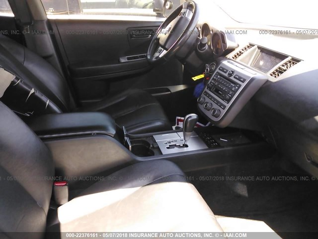 JN8AZ08WX3W203227 - 2003 NISSAN MURANO SL/SE GRAY photo 5