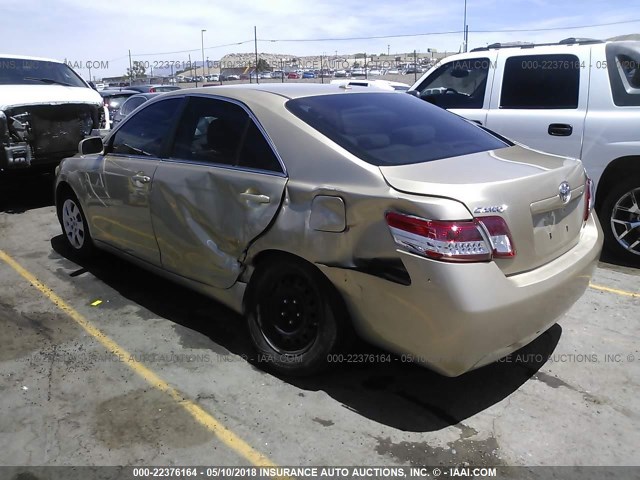 4T1BF3EK6BU694171 - 2011 TOYOTA CAMRY SE/LE/XLE ოქროსფერი ფოტო 3