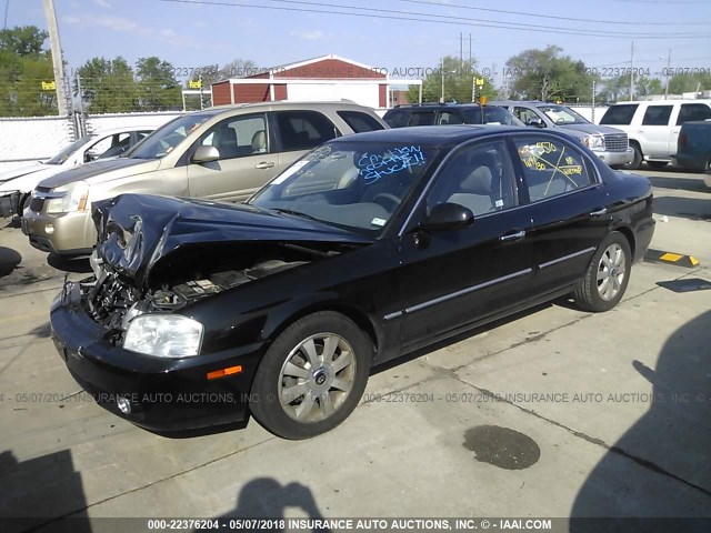 KNAGD128065455063 - 2006 KIA OPTIMA LX/EX BLACK photo 2