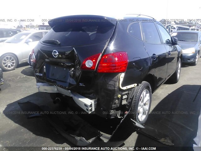 JN8AS58T99W323892 - 2009 NISSAN ROGUE S/SL BLACK photo 4