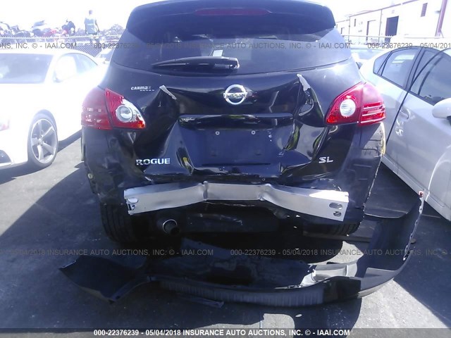 JN8AS58T99W323892 - 2009 NISSAN ROGUE S/SL BLACK photo 6