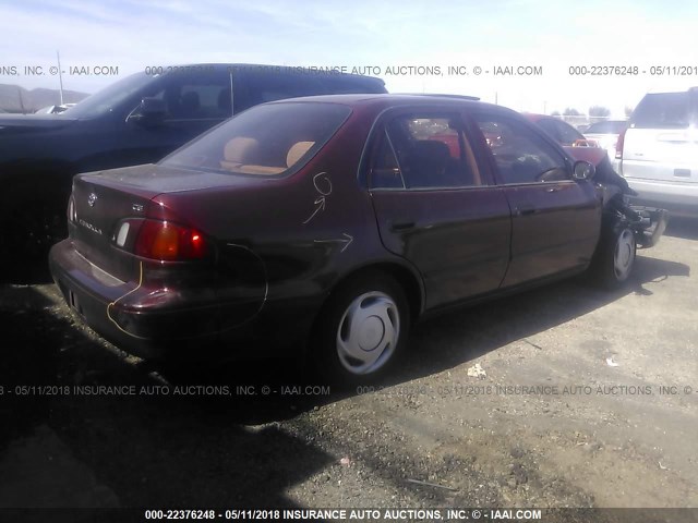 1NXBR18E1YZ337667 - 2000 TOYOTA COROLLA VE/CE/LE MAROON photo 4