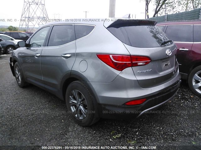 5XYZT3LB9EG172428 - 2014 HYUNDAI SANTA FE SPORT  GRAY photo 3