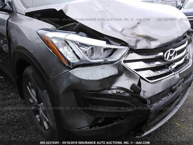 5XYZT3LB9EG172428 - 2014 HYUNDAI SANTA FE SPORT  GRAY photo 6