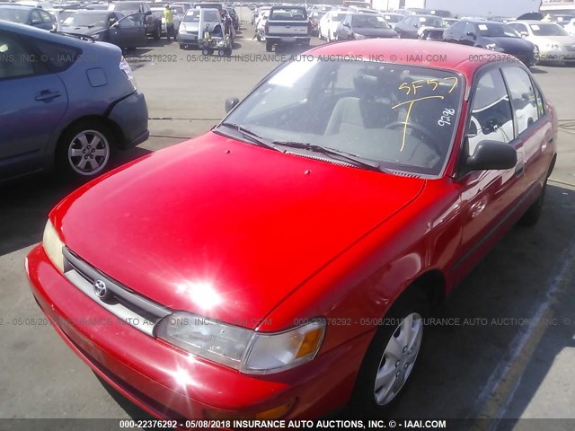 1NXAE09B1SZ349296 - 1995 TOYOTA COROLLA LE/DX RED photo 2