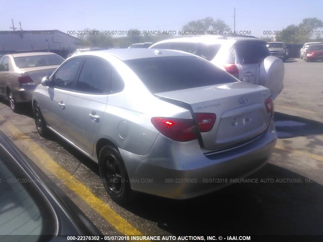 KMHDU46D08U580583 - 2008 HYUNDAI ELANTRA GLS/SE/LIMITED SILVER photo 3