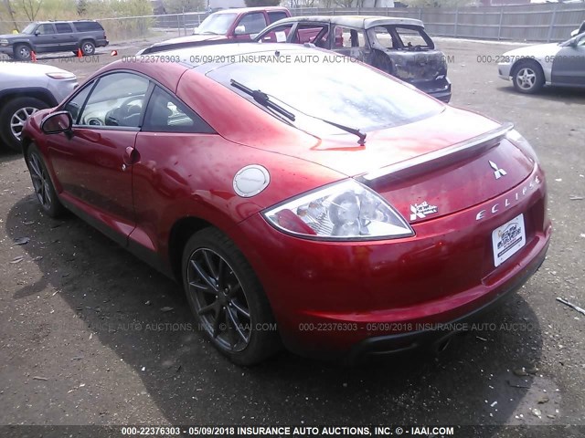 4A31K5DF0CE008288 - 2012 MITSUBISHI ECLIPSE GS SPORT RED photo 3