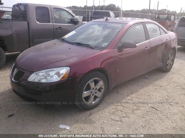 1G2ZH57NX84226733 - 2008 PONTIAC G6 GT MAROON photo 2