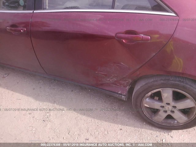 1G2ZH57NX84226733 - 2008 PONTIAC G6 GT MAROON photo 6