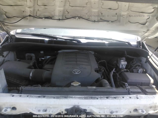 5TFRM5F19FX092394 - 2015 TOYOTA TUNDRA DOUBLE CAB SR/SR5 WHITE photo 10