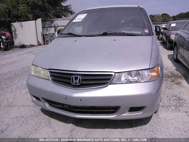 2HKRL18532H568253 - 2002 HONDA ODYSSEY LX SILVER photo 6