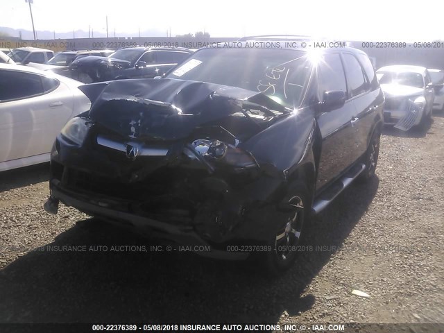 2HNYD18804H536692 - 2004 ACURA MDX TOURING BLACK photo 2