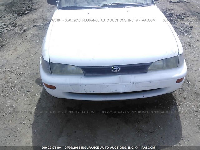 JT2AE09B6R0060221 - 1994 TOYOTA COROLLA LE/DX WHITE photo 6