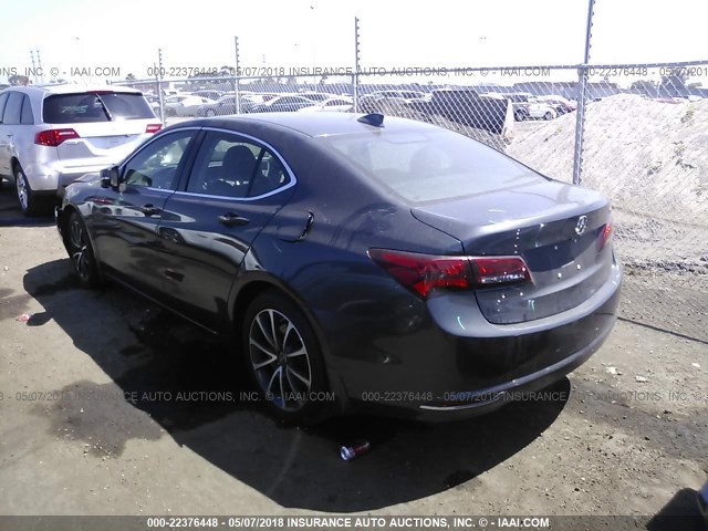 19UUB2F35FA024890 - 2015 ACURA TLX GRAY photo 3