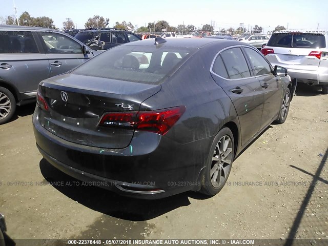 19UUB2F35FA024890 - 2015 ACURA TLX GRAY photo 4