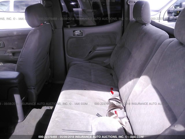 5TEHN72N84Z360144 - 2004 TOYOTA TACOMA DOUBLE CAB ვერცხლისფერი ფოტო 8