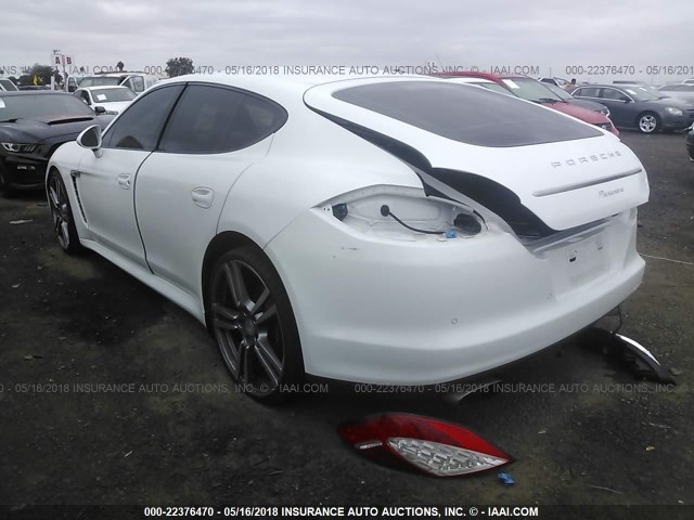 WP0AA2A77DL016791 - 2013 PORSCHE PANAMERA 2/4 WHITE photo 3