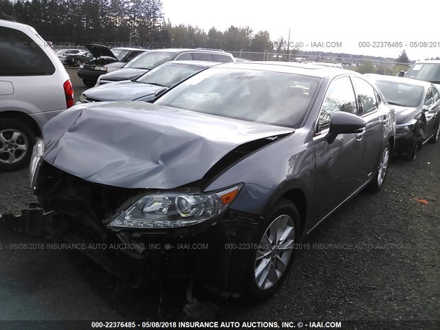 JTHBW1GG9D2011958 - 2013 LEXUS ES 300H GRAY photo 2