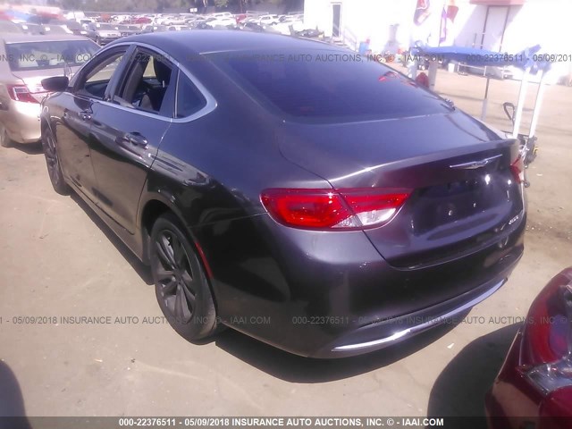 1C3CCCAB0GN125068 - 2016 CHRYSLER 200 LIMITED BLACK photo 3