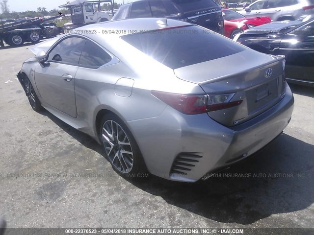 JTHHE5BC9F5002008 - 2015 LEXUS RC 350 SILVER photo 3