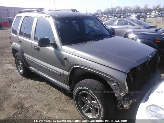 1J4GL38K95W726483 - 2005 JEEP LIBERTY RENEGADE GOLD photo 1