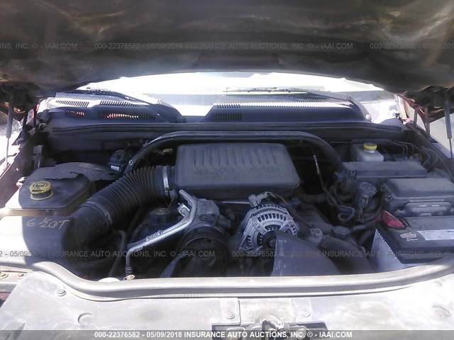 1J8HG48P87C609216 - 2007 JEEP COMMANDER RED photo 10