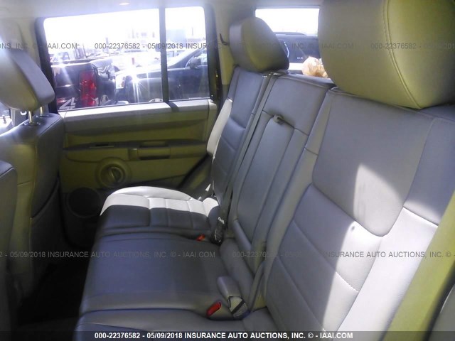 1J8HG48P87C609216 - 2007 JEEP COMMANDER RED photo 8