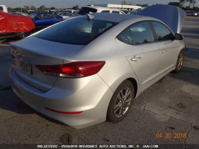 5NPD84LF8JH317692 - 2018 HYUNDAI ELANTRA SEL/VALUE/LIMITED SILVER photo 4