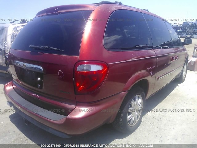 2A4GP54L96R924490 - 2006 CHRYSLER TOWN & COUNTRY TOURING RED photo 4