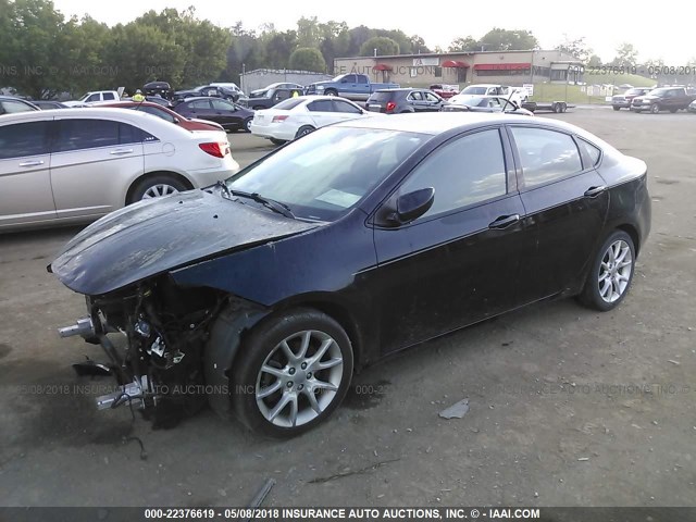 1C3CDFBA8DD268288 - 2013 DODGE DART SXT BLACK photo 2