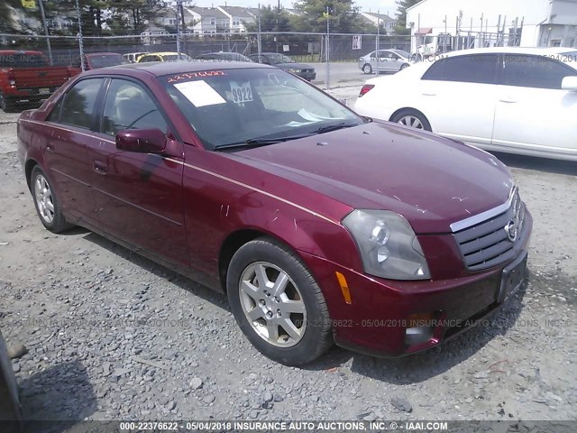 1G6DP567350196718 - 2005 CADILLAC CTS HI FEATURE V6 RED photo 1