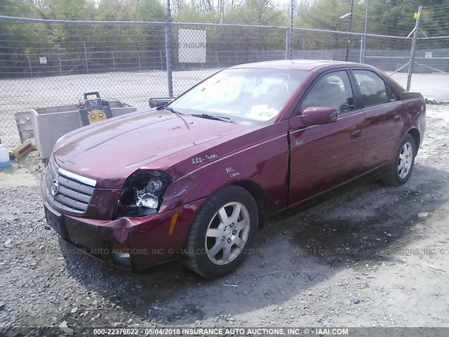 1G6DP567350196718 - 2005 CADILLAC CTS HI FEATURE V6 RED photo 2