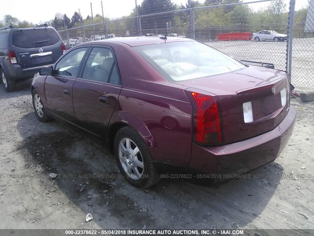 1G6DP567350196718 - 2005 CADILLAC CTS HI FEATURE V6 RED photo 3