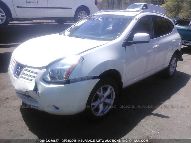 JN8AS58V29W174002 - 2009 NISSAN ROGUE S/SL WHITE photo 2