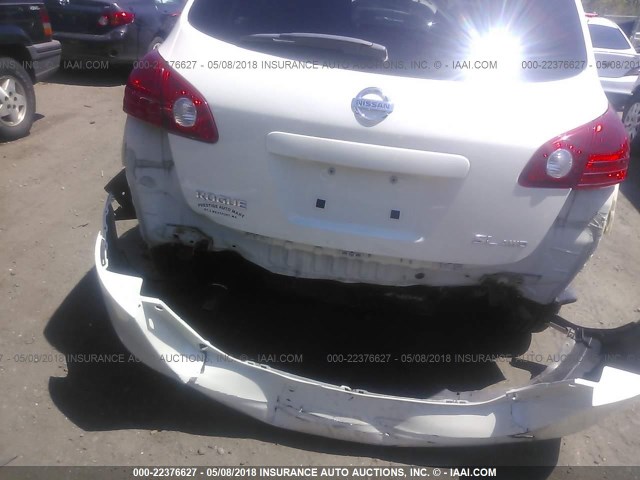 JN8AS58V29W174002 - 2009 NISSAN ROGUE S/SL WHITE photo 6