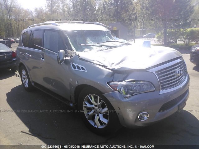 JN8AZ2NC4E9352109 - 2014 INFINITI QX80 GRAY photo 1